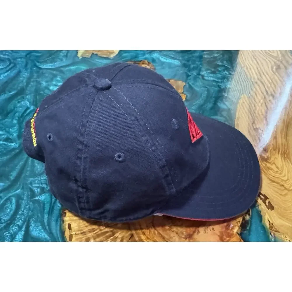 Superman Boys Youth Hat Baseball Vintage 2000 Adjustable Snapback Dk Blue